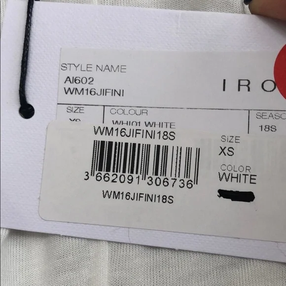 NEW • IRO • Jifini White Top Blouse XS - Picture 7 of 7